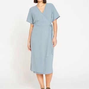 Universal Standard Wrap Dress Size L (22/24) Color Goblin